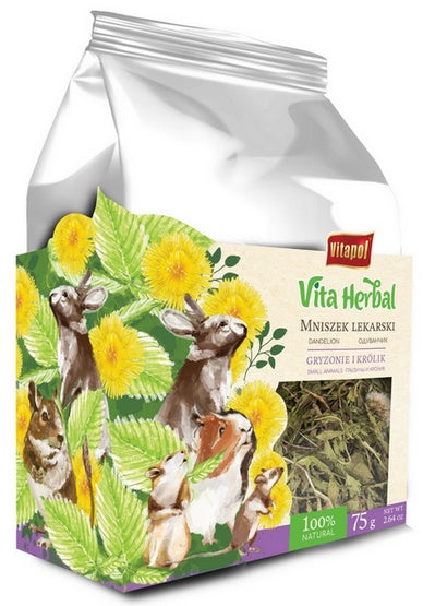 Vitapol Vita Herbal Mniszek lekarski ziele dla gryzoni i królika 75g - Image 1