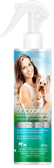 Eurowet dezodorant neutralizator zapachów 200ml – wsparcie mikroflory skóry
