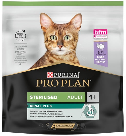 Purina Pro Plan Cat Sterilised Renal Adult Indyk 400g - Image 1