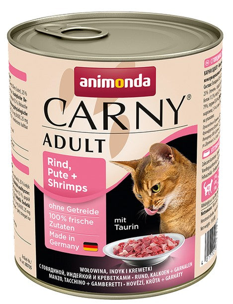 Animonda Carny Adult Wołowina, Indyk + Krewetki puszka 800g - Image 2