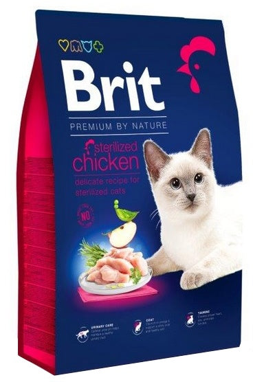 Brit Premium By Nature Cat Sterilized Chicken 8kg - Image 1