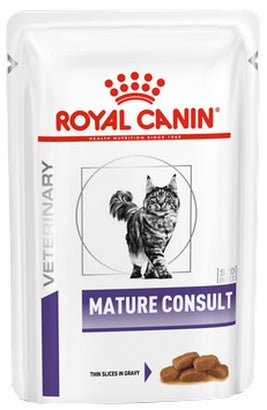 Royal Canin Veterinary Care Mature Consult Cat sos – wsparcie witalności kota 7+ (saszetka 85 g)