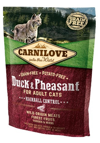 Carnilove Cat Duck & Pheasant Hairball Control – kaczka i bażant 400g