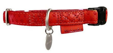 Zolux Obroża regulowana Mac Leather 15mm Czerwona [522035RO] - Image 2