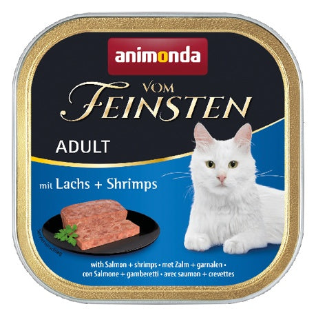 Animonda vom Feinsten Cat Adult z Łososiem i Krewetkami tacka 100g - Image 1