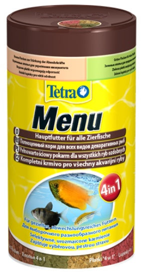 Tetra Menu – mix płatków w czterech przegrodach – dla ryb słodkowodnych 100ml