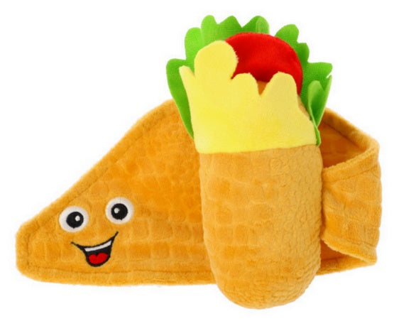 Dingo zabawka dla psa burito 14 cm - tortilla na rzep z piszczałką - Image 2