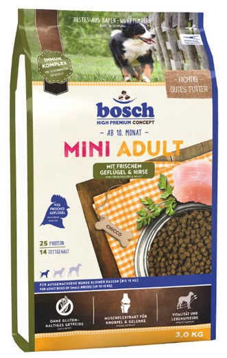 Bosch Mini Adult Geflugel & Hirse - Drób i proso 3kg - Image 1