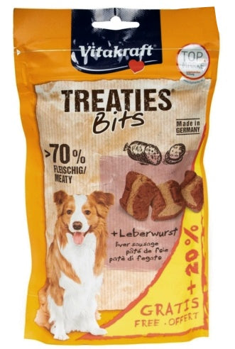 Vitakraft Dog Treaties Bits - Smaczne Kawałki - wątroba 144g (20% gratis) - Image 1