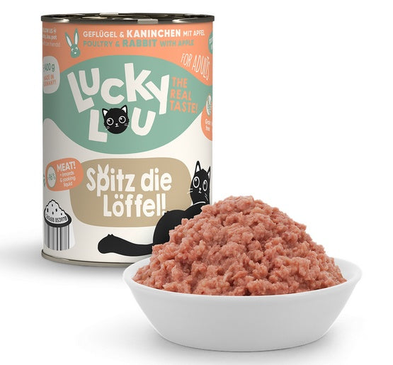 Lucky Lou Lifestage Adult Drób i królik puszka 400g - Image 3