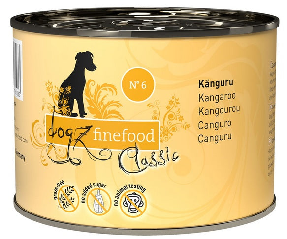 Dogz Finefood Classic N.06 Kangur puszka 200g - Image 1