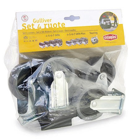 Stefanplast Zestaw 4 kółek do transportera Gulliver IATA 4, 5, 6, 7 [96328] - Image 1