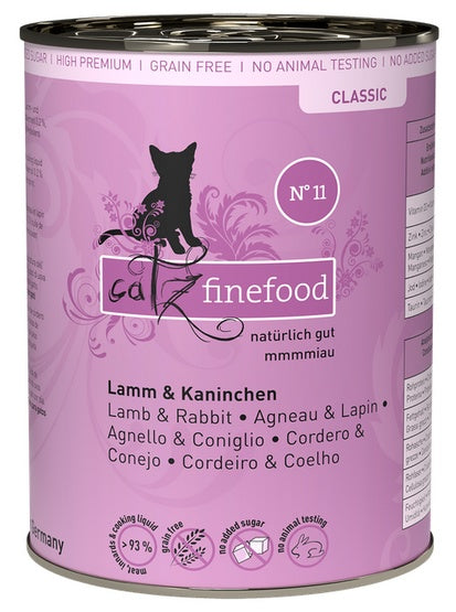 Catz Finefood Classic N.11 Jagnięcina i Królik puszka 400g - Image 1