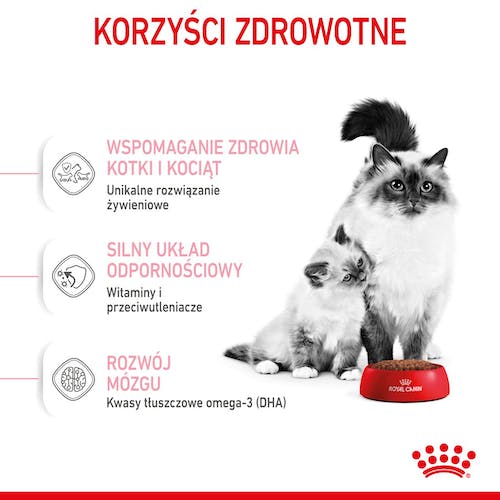 Royal Canin Mother&Babycat karma sucha dla kotek w okresie ciąży, laktacji i kociąt od 1 do 4 miesiąca 400g - Image 3