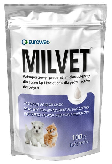 Milvet Preparat mlekozastępczy dla szczeniąt i kociąt 100g - Image 1