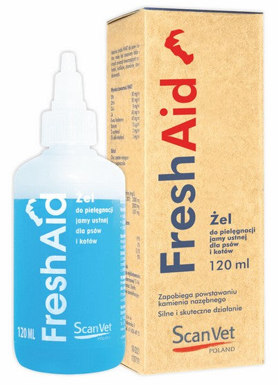 ScanVet Fresh Aid 120ml - pielęgnacja jamy ustnej psa i kota - Image 1