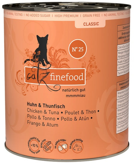 Catz Finefood Classic N.25 Kurczak i Tuńczyk puszka 800g - Image 1