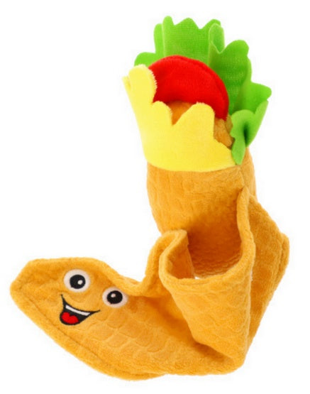 Dingo zabawka dla psa burito 14 cm - tortilla na rzep z piszczałką - Image 3