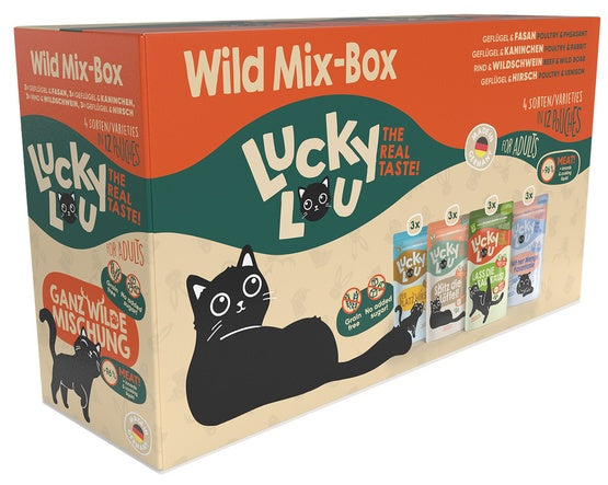 Lucky Lou Lifestage Adult Wild Mix-Box saszetki 12x125g - Image 1