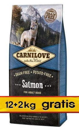 Carnilove Dog Salmon Adult - łosoś 14kg (12+2kg gratis) - Image 1