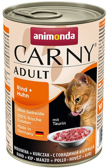 Animonda Carny Adult Wołowina + Kurczak puszka 400g - Image 2