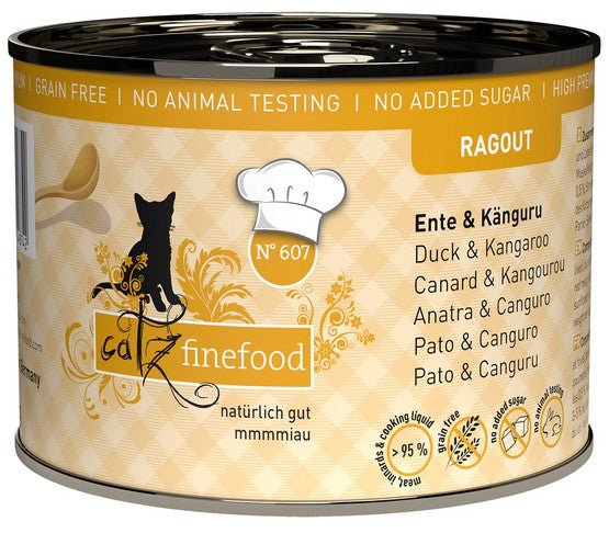 Catz Finefood Ragout N.607 Kaczka i Kangur puszka 190g - Image 1