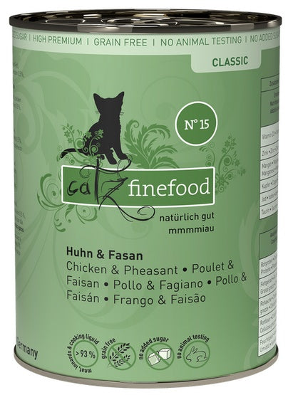 Catz Finefood Classic N.15 Kurczak i Bażant puszka 400g - Image 1