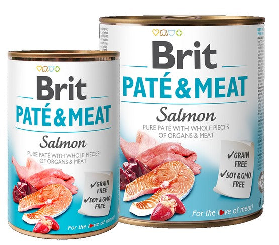 Brit Pate & Meat Dog Salmon puszka 800g - Image 2