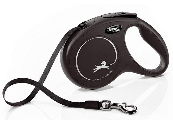 Flexi New Classic Smycz taśma M 5m czarna [FL-2220] - Image 1