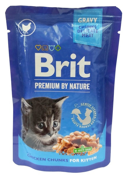 Brit Premium Cat Kitten Kurczak saszetka 100g - Image 2
