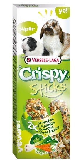 Versele-Laga Crispy Sticks Rabbit & Guinea Pig Vegetables - kolby dla królików i świnek z warzywami 110g - Image 1