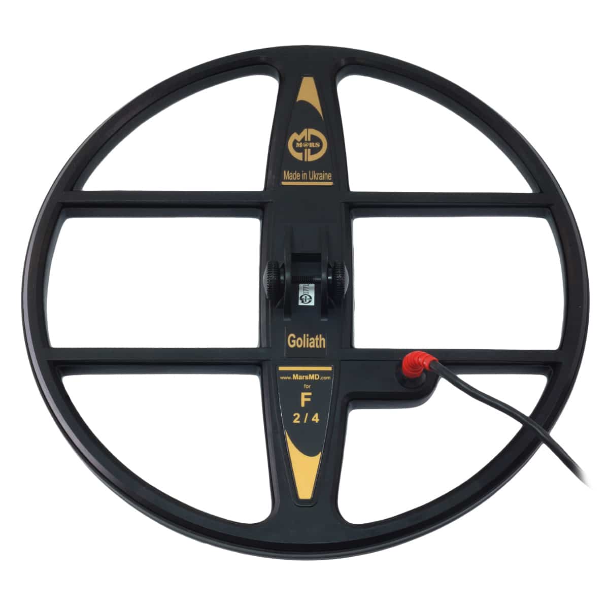 Mars Goliath 15” DD Waterproof Search Coil for Fisher F2 and F4 Metal Detector - Image 1