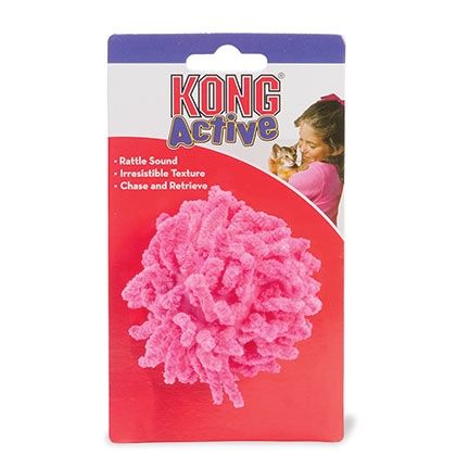 KONG Cat Moppy Ball /Pink/Green - Image 1