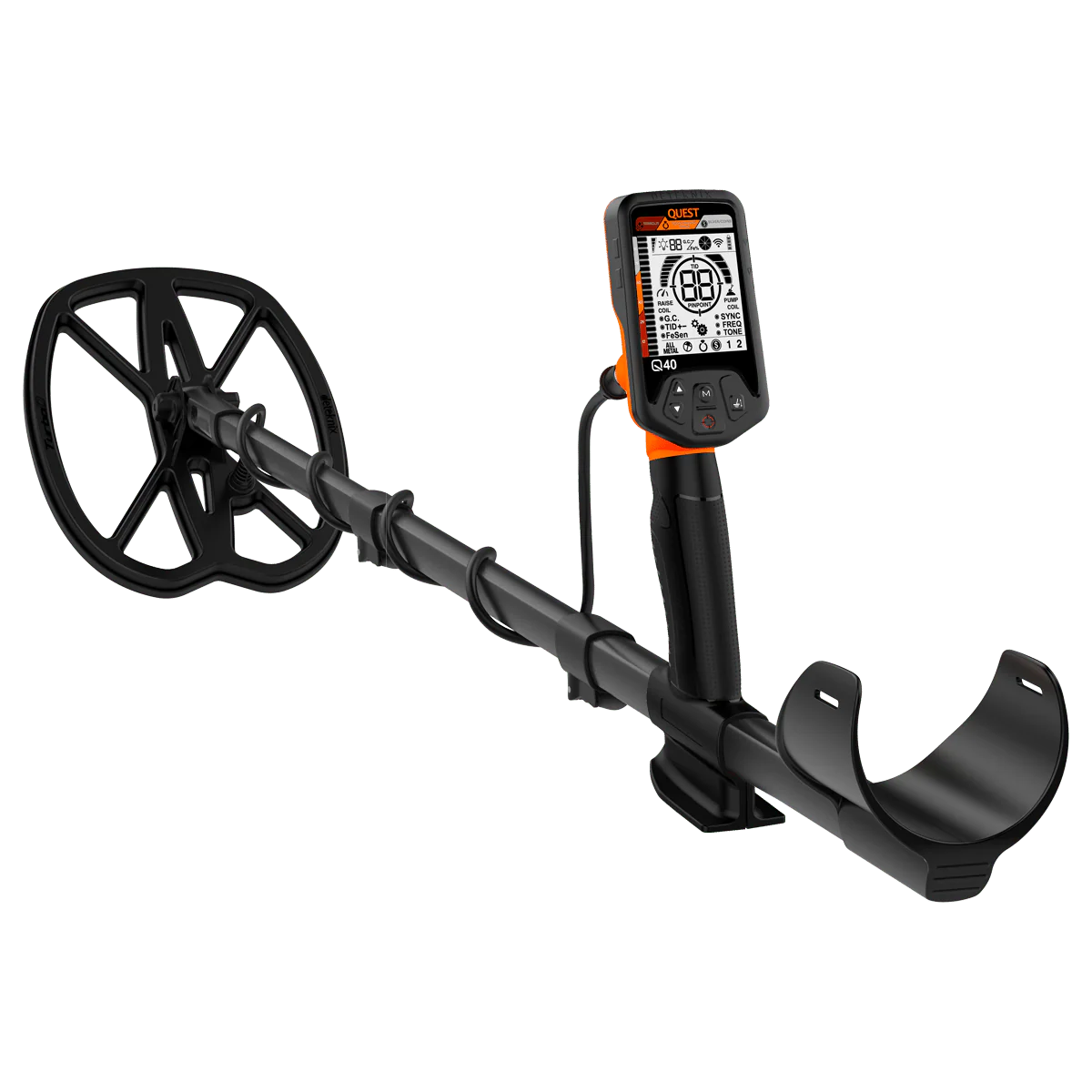 Quest Q40 Metal Detector Pack with 2 Coils, Hat, Wireless HP Pouch and Cover (Open Box) - Image 2