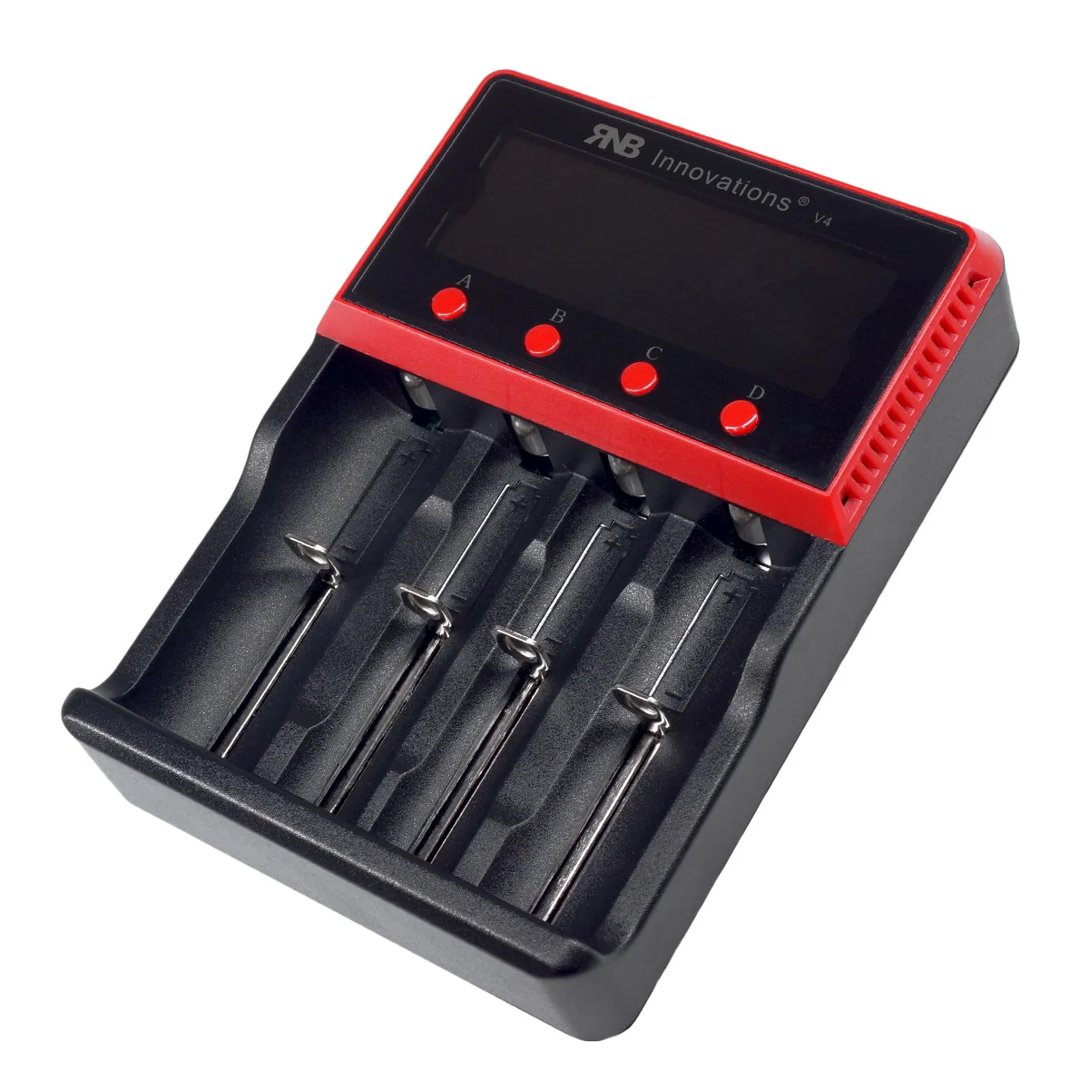 RNB Innovations Smart 4-Slot Portable High-Speed Rechargeable Battery Charger - Image 2