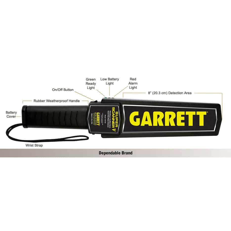 Garrett Super Scanner V Hand-Held Security Metal Detector - Image 2
