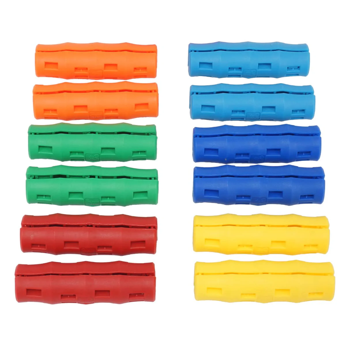 Snappy Grip Ergonomic Rainbow Assortment Bucket Handles 12 Pack - Image 1