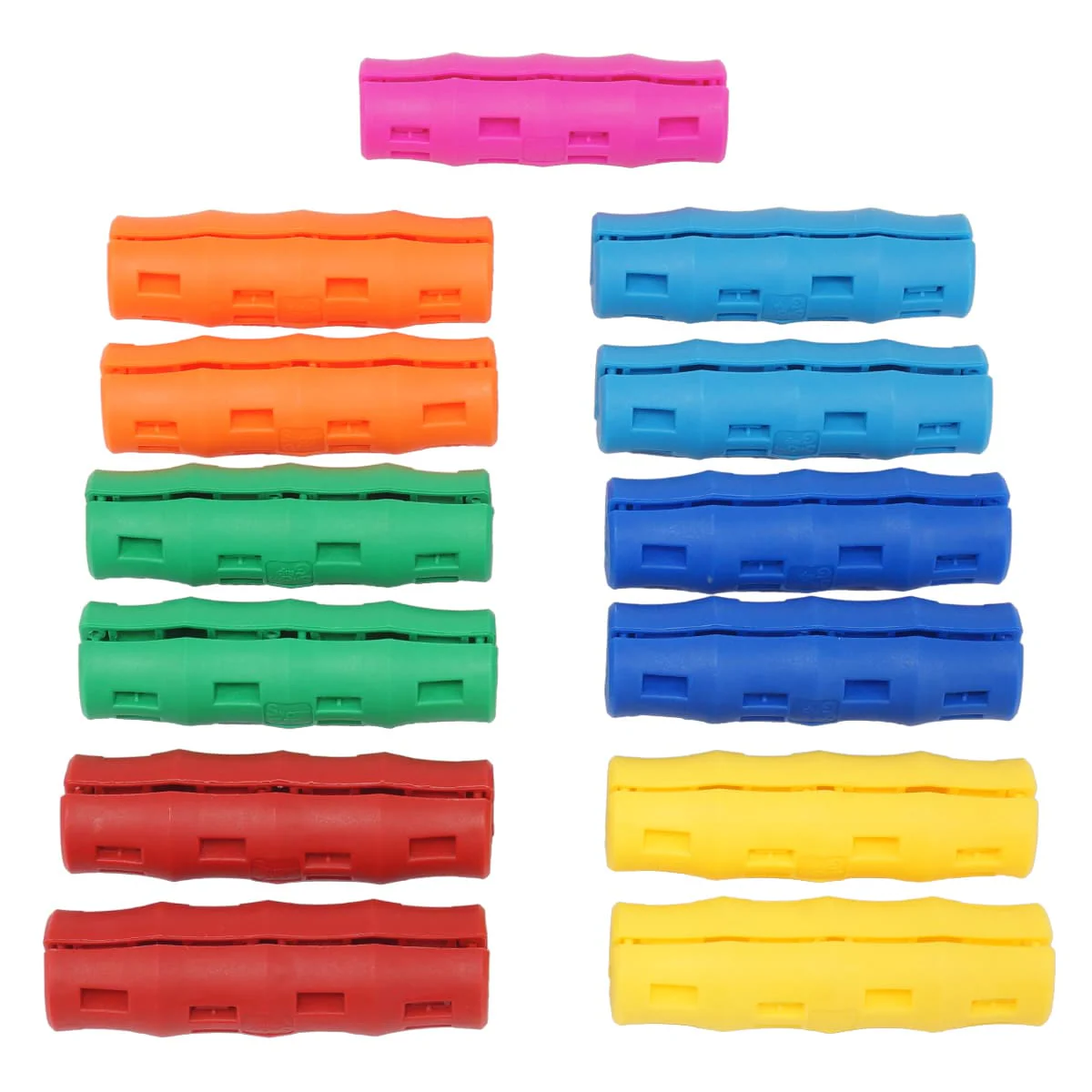 Snappy Grip Ergonomic Rainbow Assortment Bucket Handles 12 Pack with Bonus - Image 1