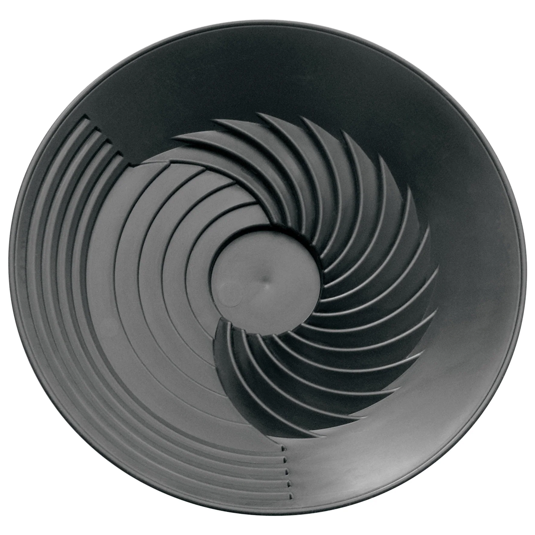 TurboPan Gold Prospecting 10″ Black Plastic Gold Pan for Sluice Panning
