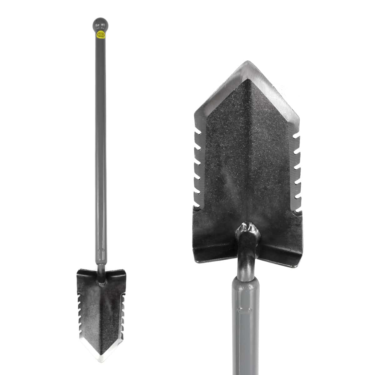 Lesche Sampson Pro-Series Ball Handle Shovel with Double Serrated Blade - Image 1